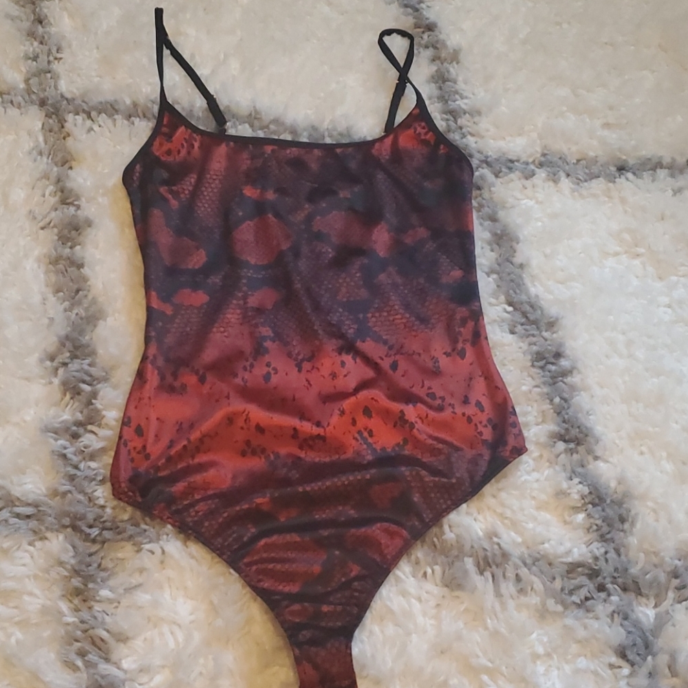 Snakeskin bodysuit!